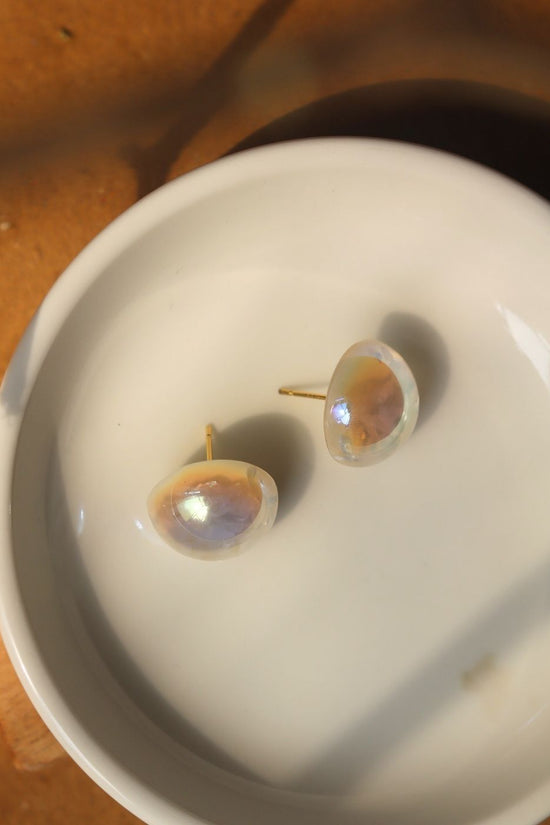 Round Statement Pearl Earrings handmade in India