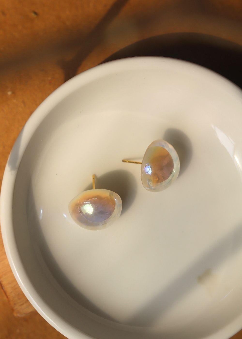 Round Statement Pearl Earrings handmade in India