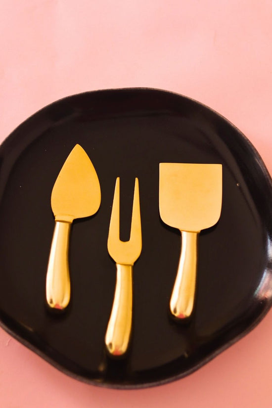 Golden Cheese Cutlery Set 