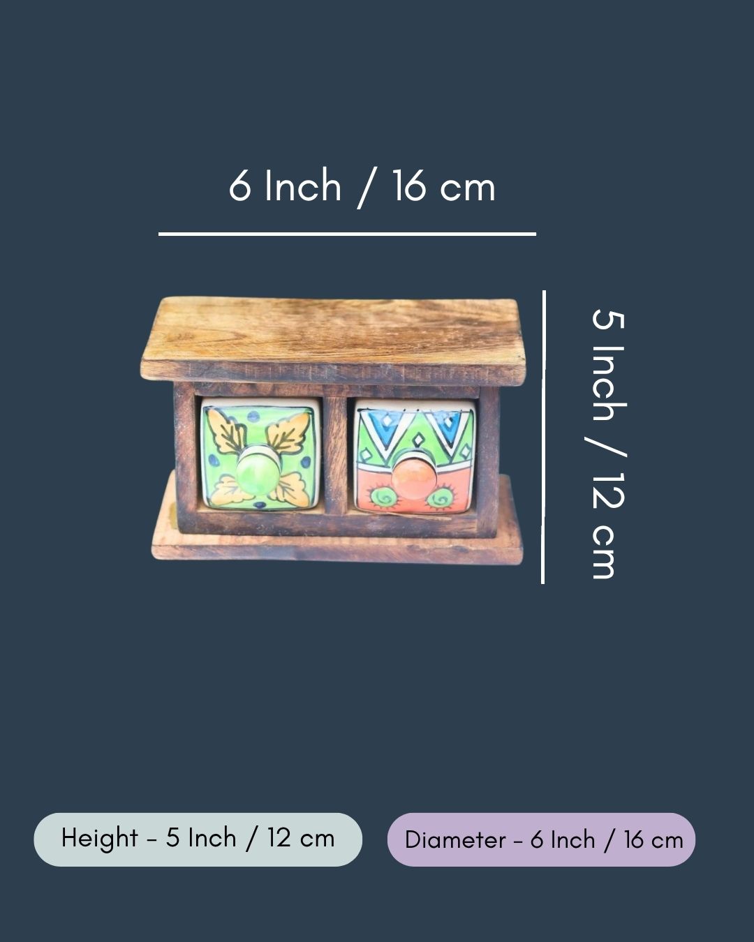 Wooden Decor Drawer – Vibrant Vibe