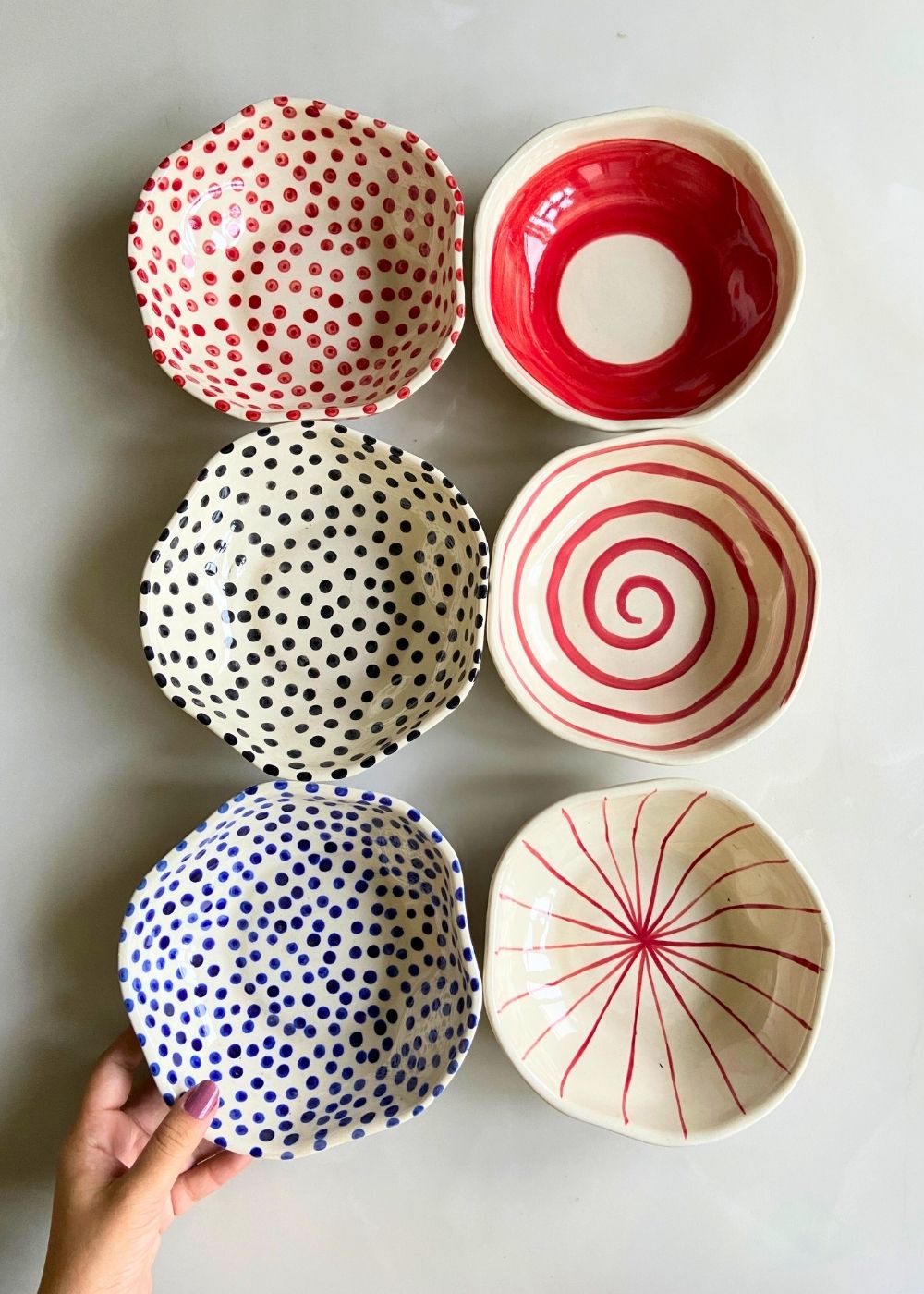 Handmade Set of 6 Hotselling Bowls (for the price of 5)