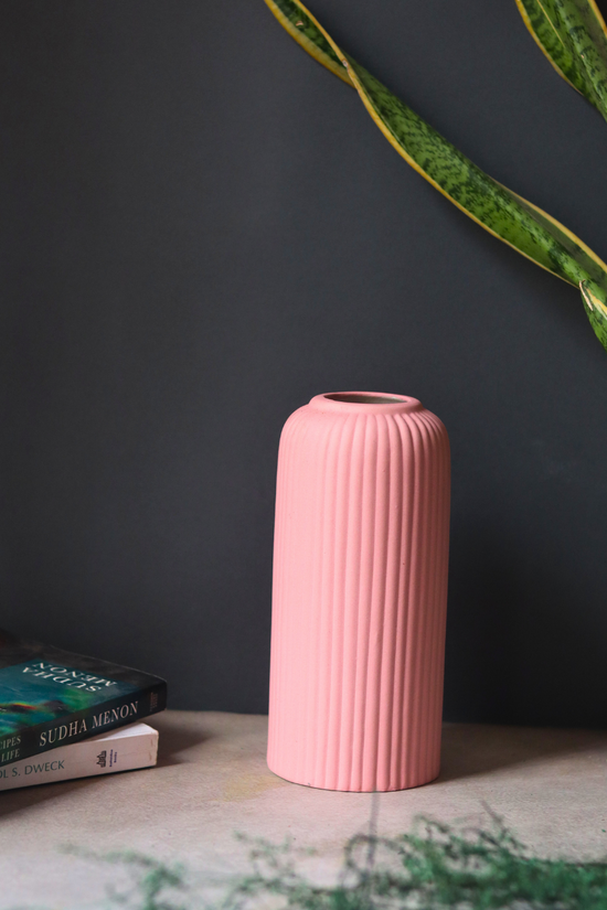 Handmade ceramic flower vase - medium size