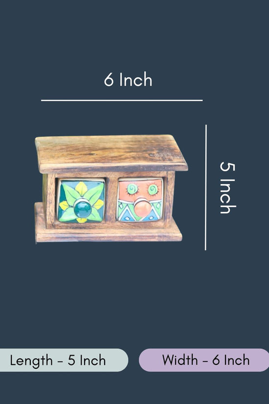 Wooden Decor Drawer - Boho Bliss
