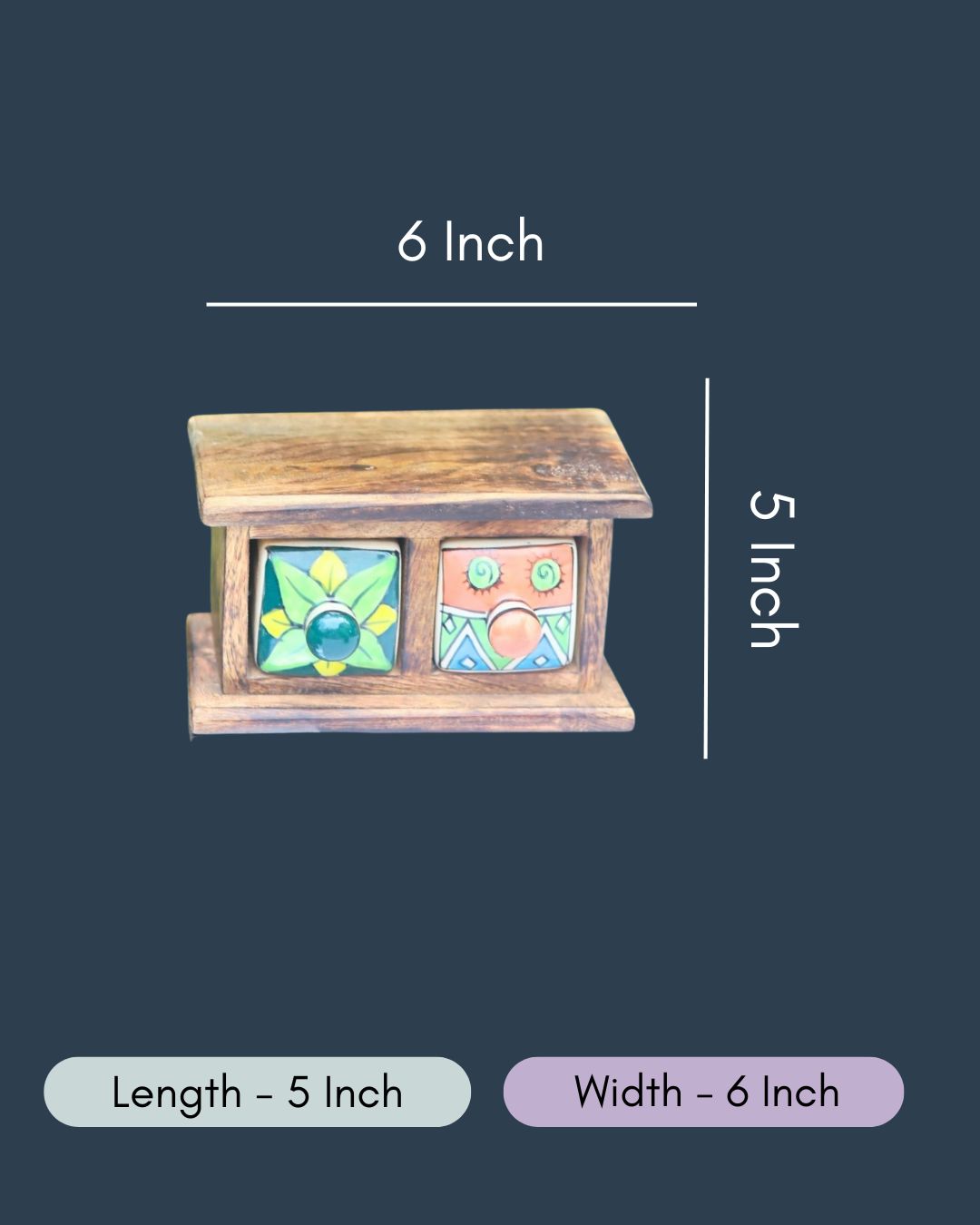 Wooden Decor Drawer - Boho Bliss