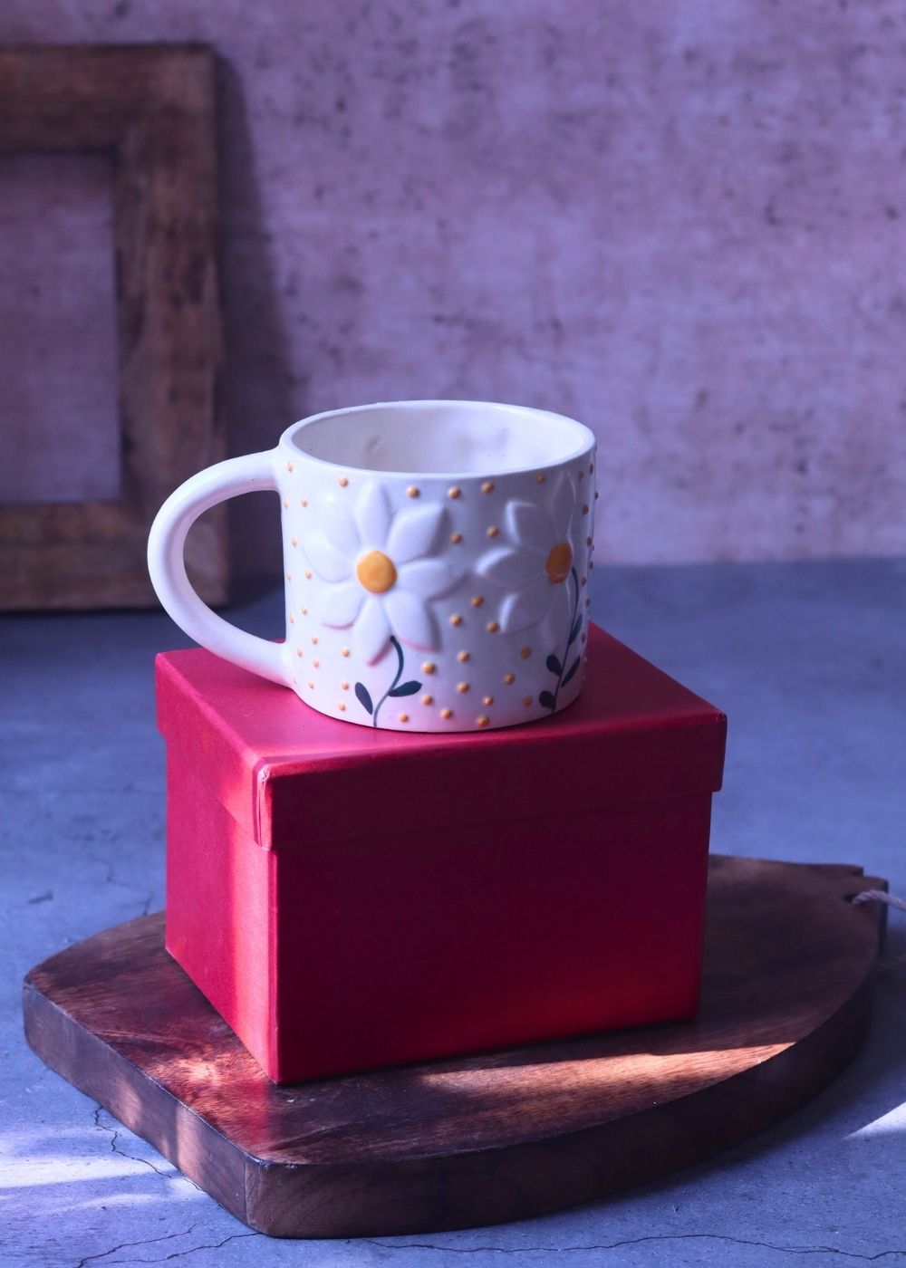 Wildflower Mug in a Gift Box made by ceramic