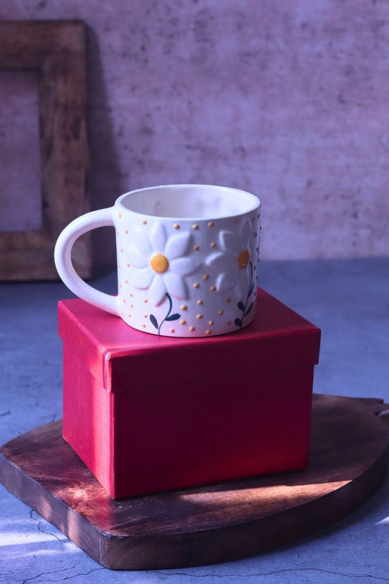 Wildflower Mug in a Gift Box made by ceramic