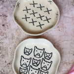 Handmade Crosses & Cats Handmade Dessert Plate