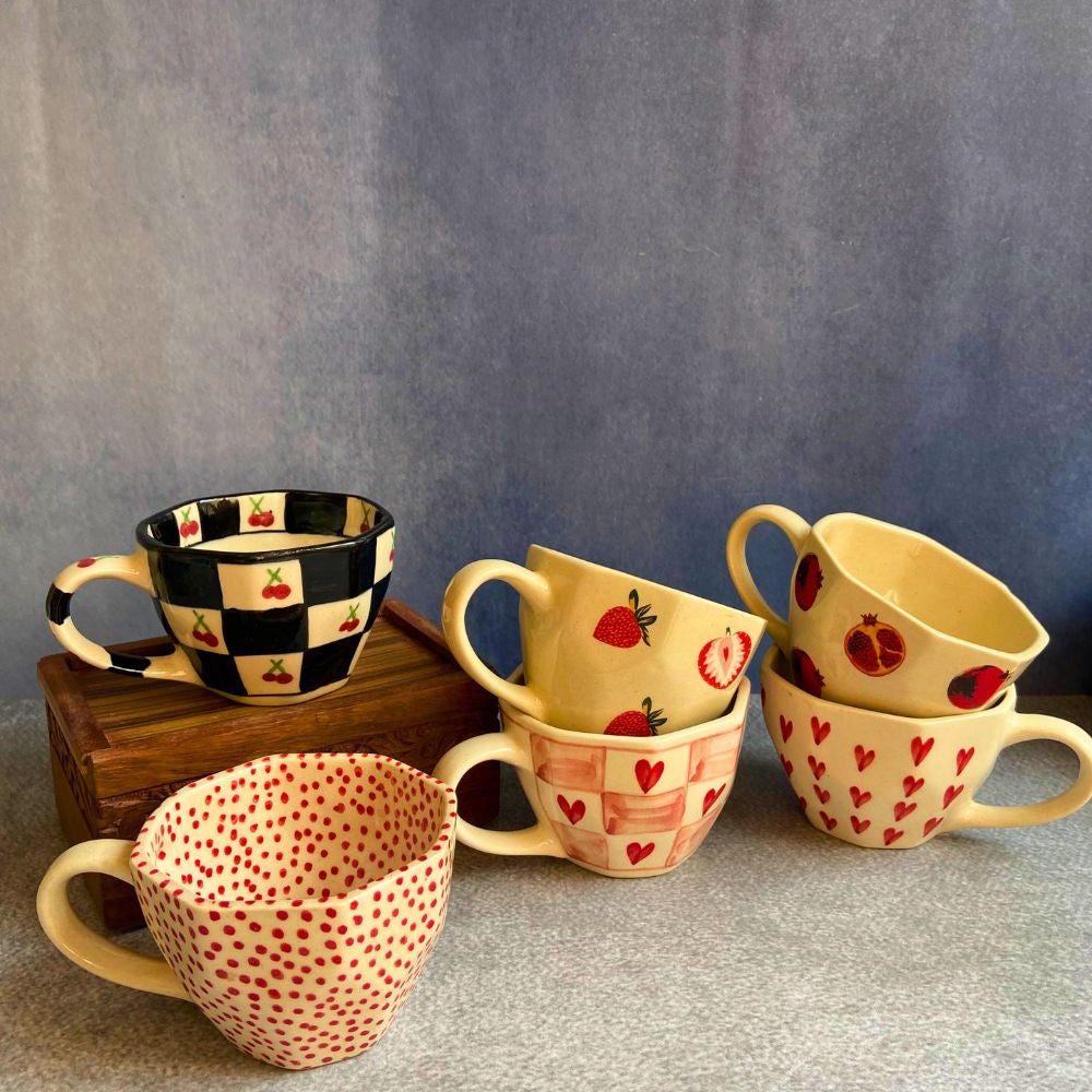 handmade coffee mug set of 6 combo