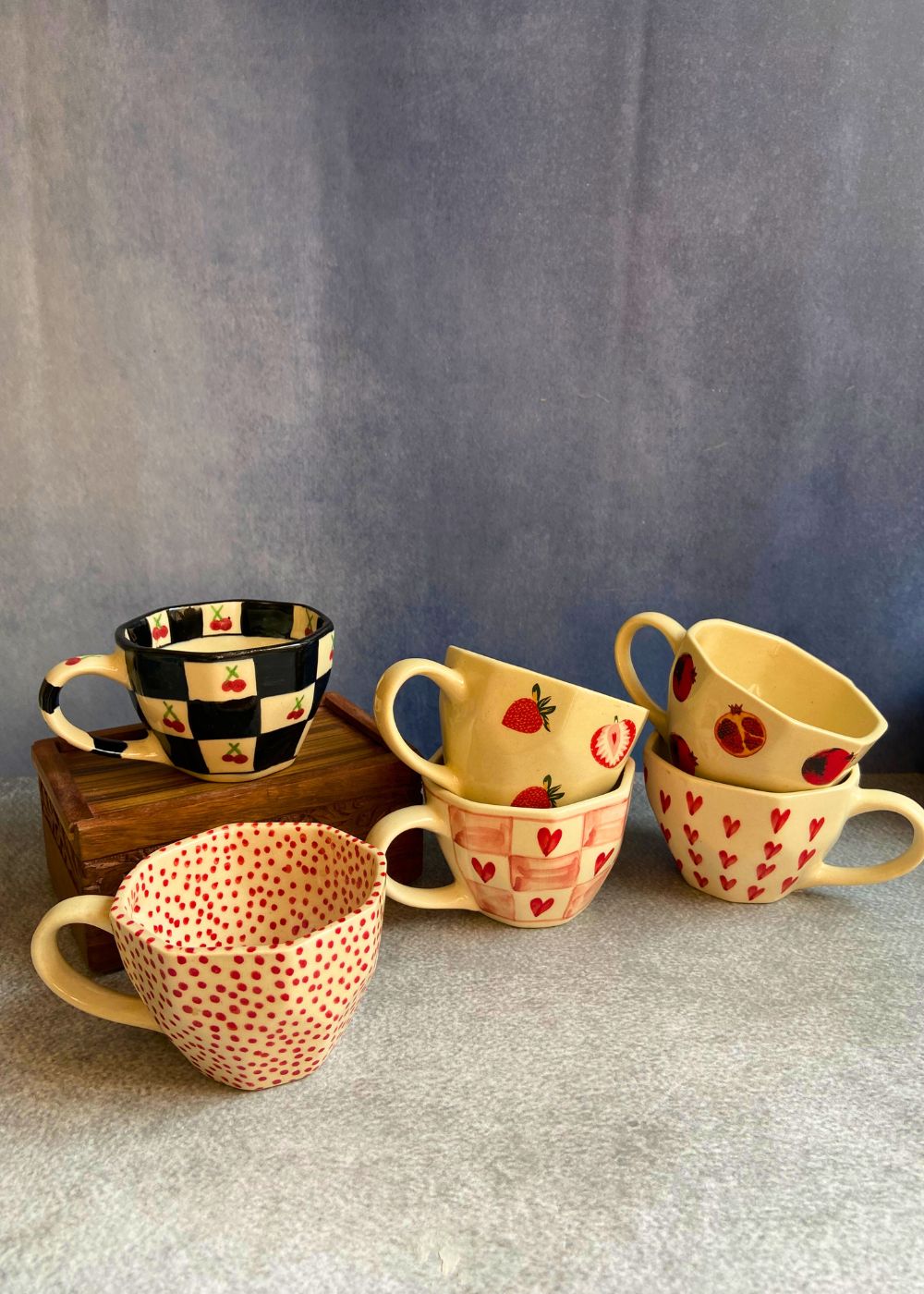 handmade coffee mug set of 6 combo