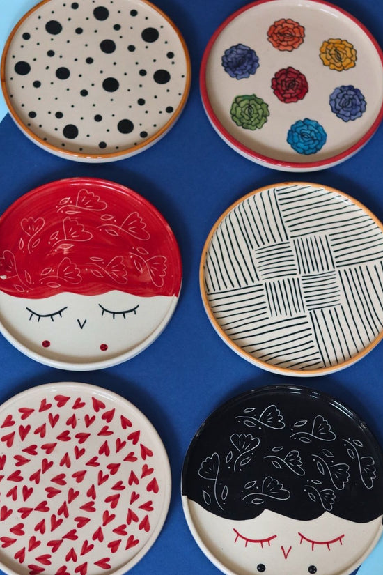 Handmade Set of 6 Delightful Platter (for the price of 5)