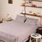 Red Motifs Block Printed Bedsheet