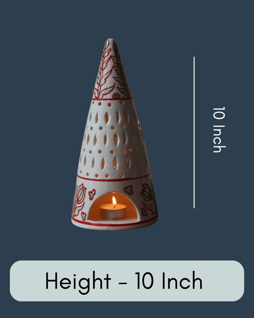 White Christmas Tree Tea Light Diffuser