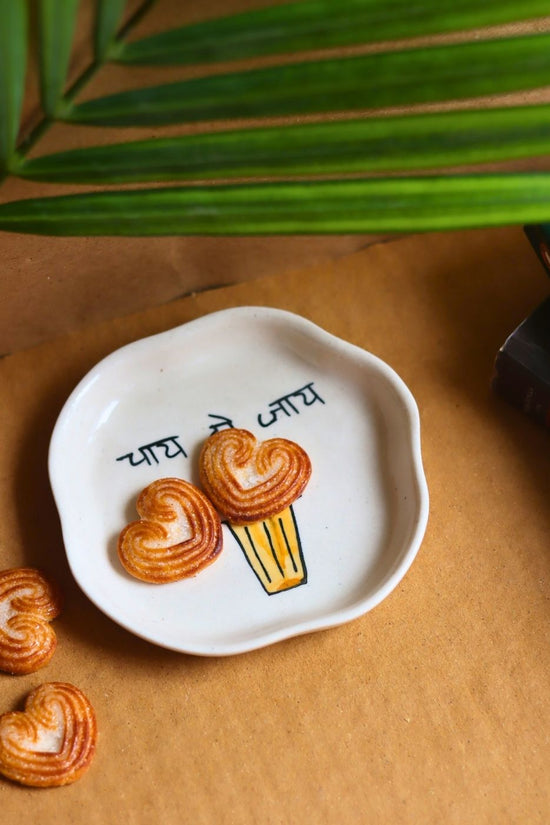 Chai Ho Jaye Handmade Dessert Plate - The Chai Lovers Edit with premium quality material