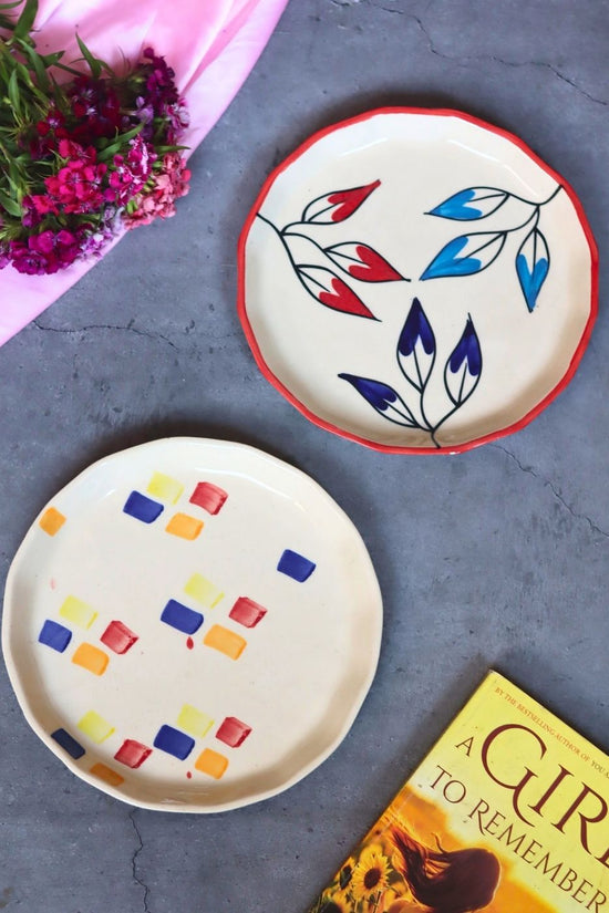 Handmade Petals & Crayon Snack Plate