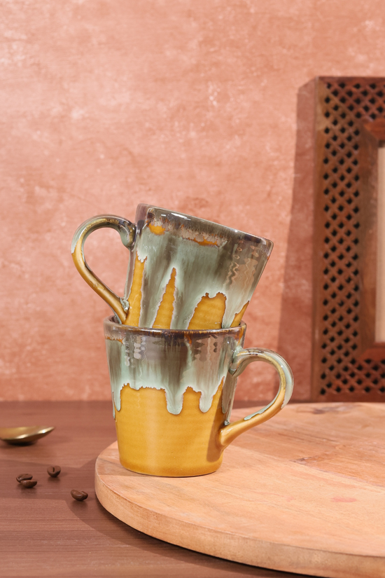 Two coffee mugs ceramic 