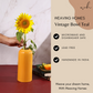 Glossy Yellow Lined Vase