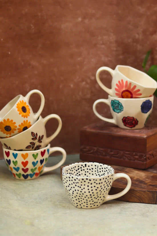 Set of 6 Brew & Bloom Mugs (for the price of 5) with premium quality material