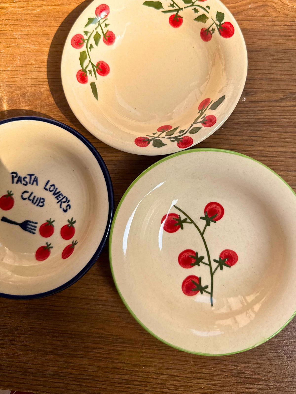 Set of 3 - Cherry Blossom Pasta Plates combo made by ceramic