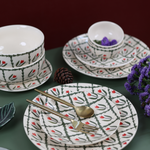 the fern dinner set maded by ceramic 