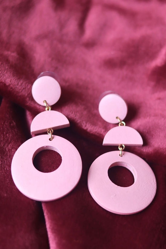 Handmade Dangling Pink Earrings with premium quality material
