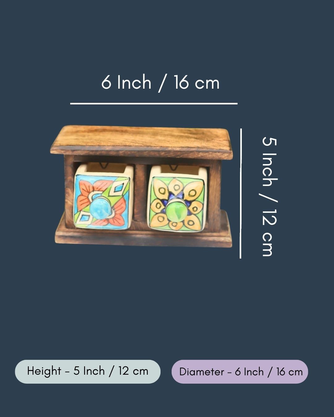 Wooden Decor Drawer – Floral Bliss