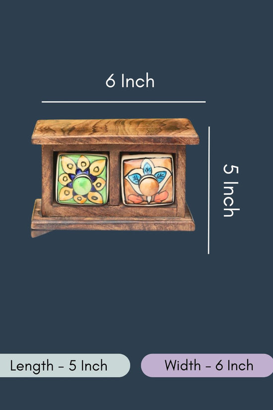 Wooden Decor Drawer – Peacock Vibe