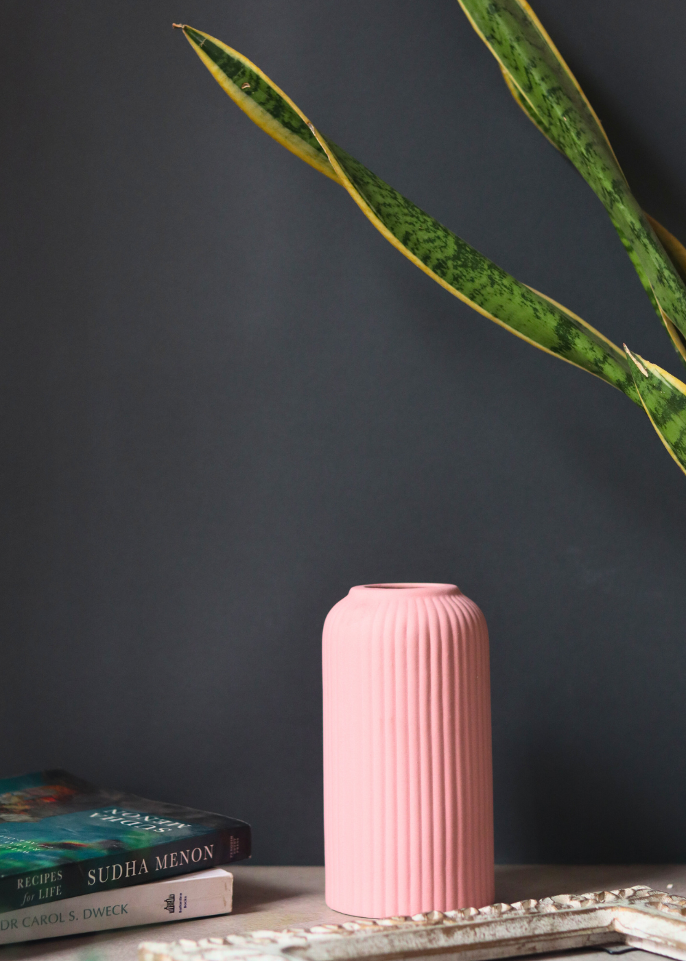 pink vase
