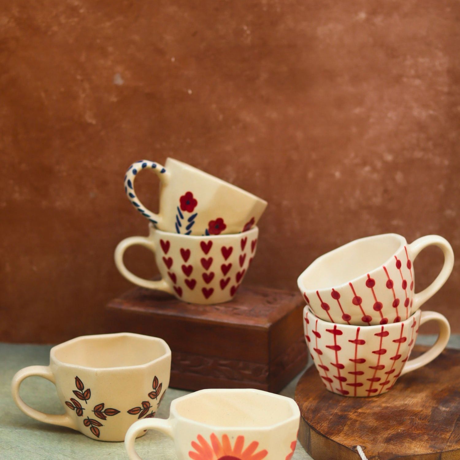Set of 6 Bestseller Mugs (for the price of 5) made by ceramic