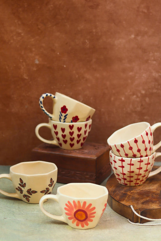 Set of 6 Bestseller Mugs (for the price of 5) made by ceramic