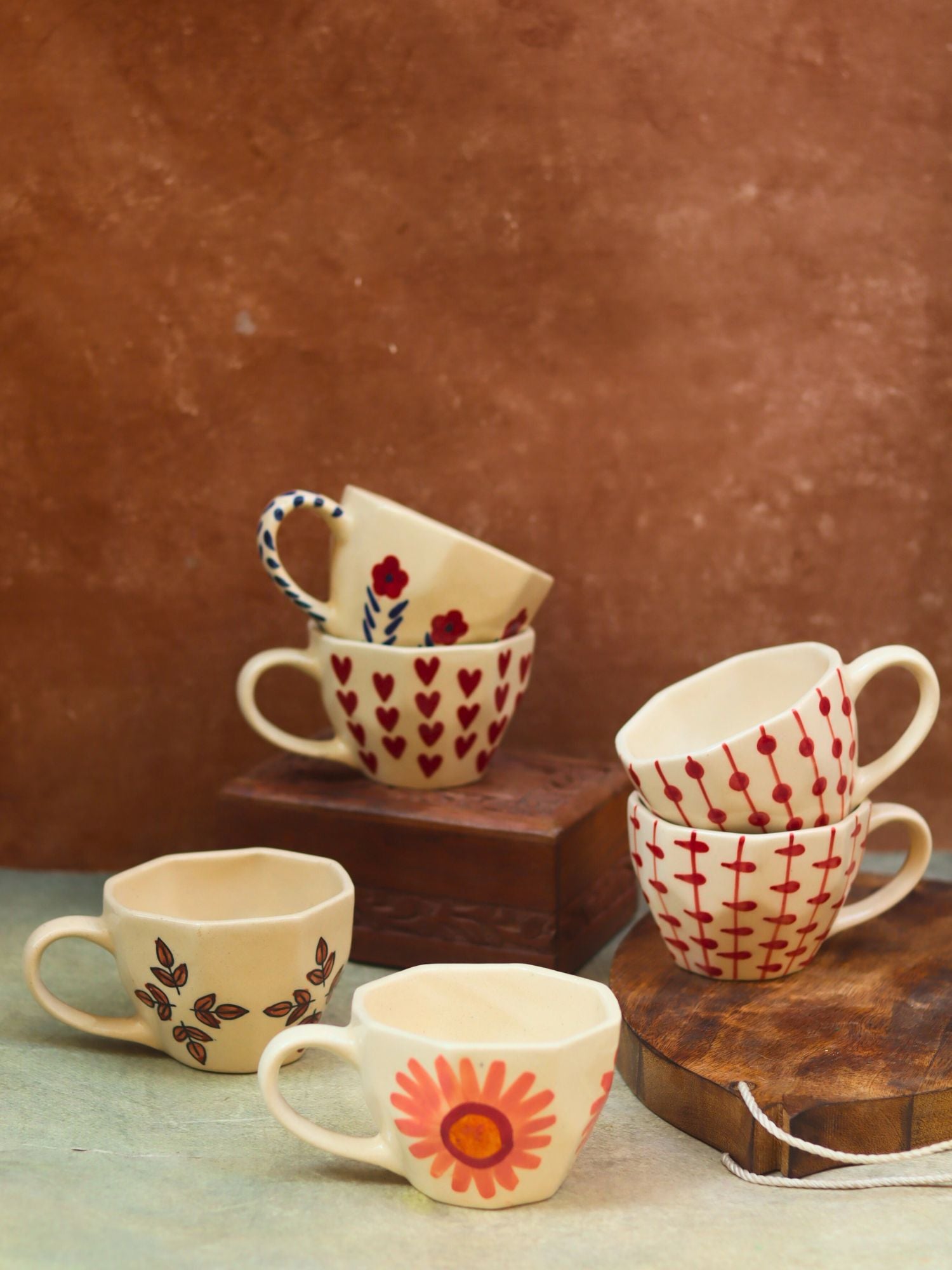 Set of 6 Bestseller Mugs (for the price of 5) made by ceramic