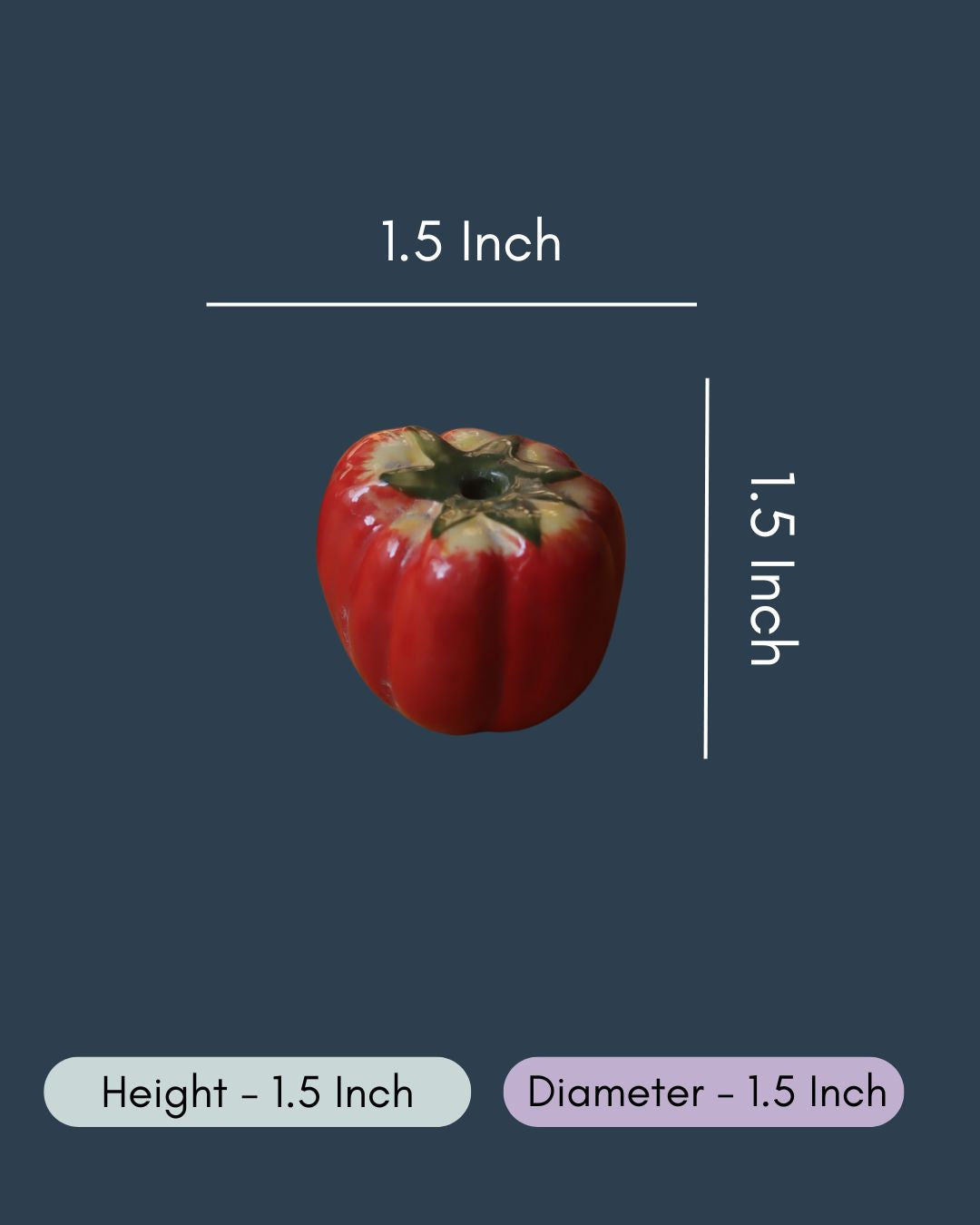 Tomato Decor Accent - Set of 2