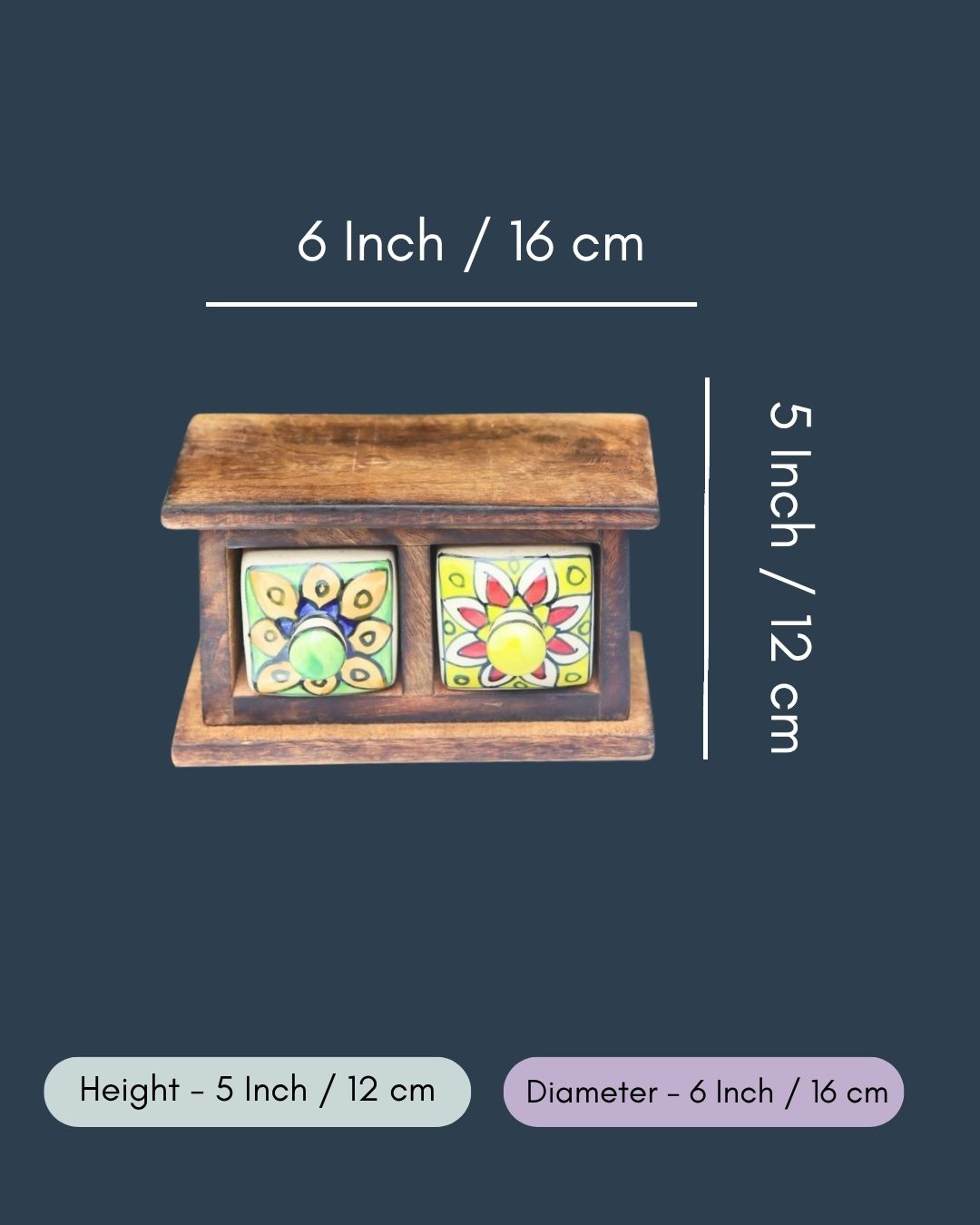 Wooden Decor Drawer – Tribal Art