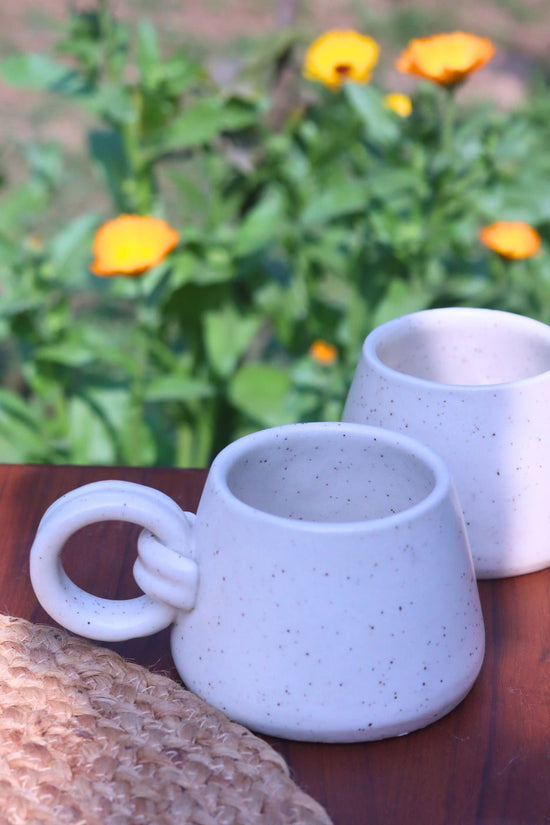 Knotted Handle Mug handmade in India