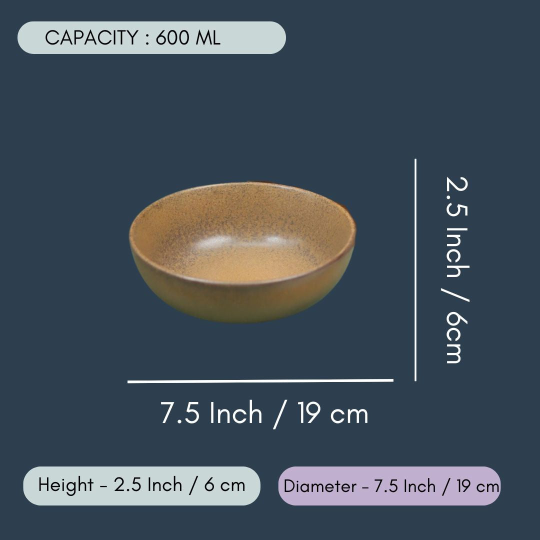 Woody Brown Curry Bowl - (Set of 4 - GET 2 FREE)