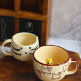 The OG Cat & Kitty Mug handmade in india