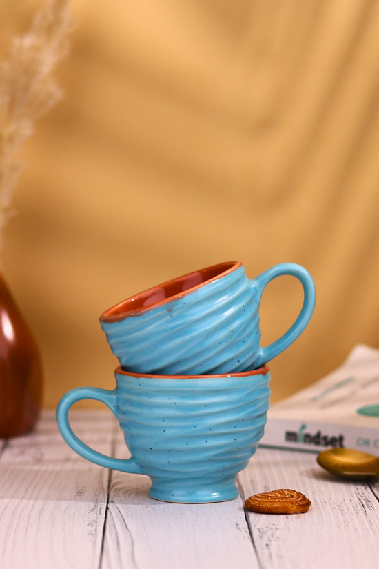 Sky Blue Torrent Chai Cups 
