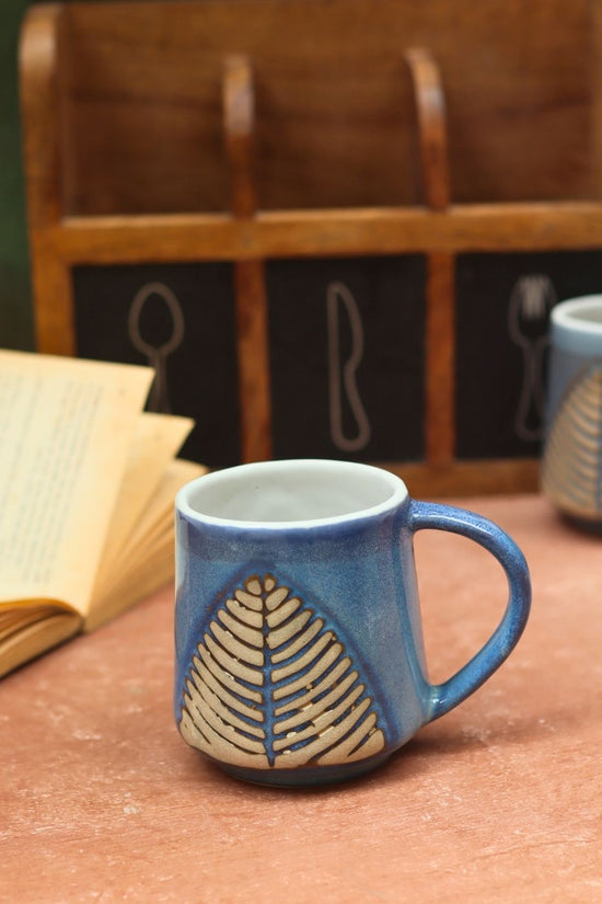 Blue Leaf Coffee Mug with premium quality material