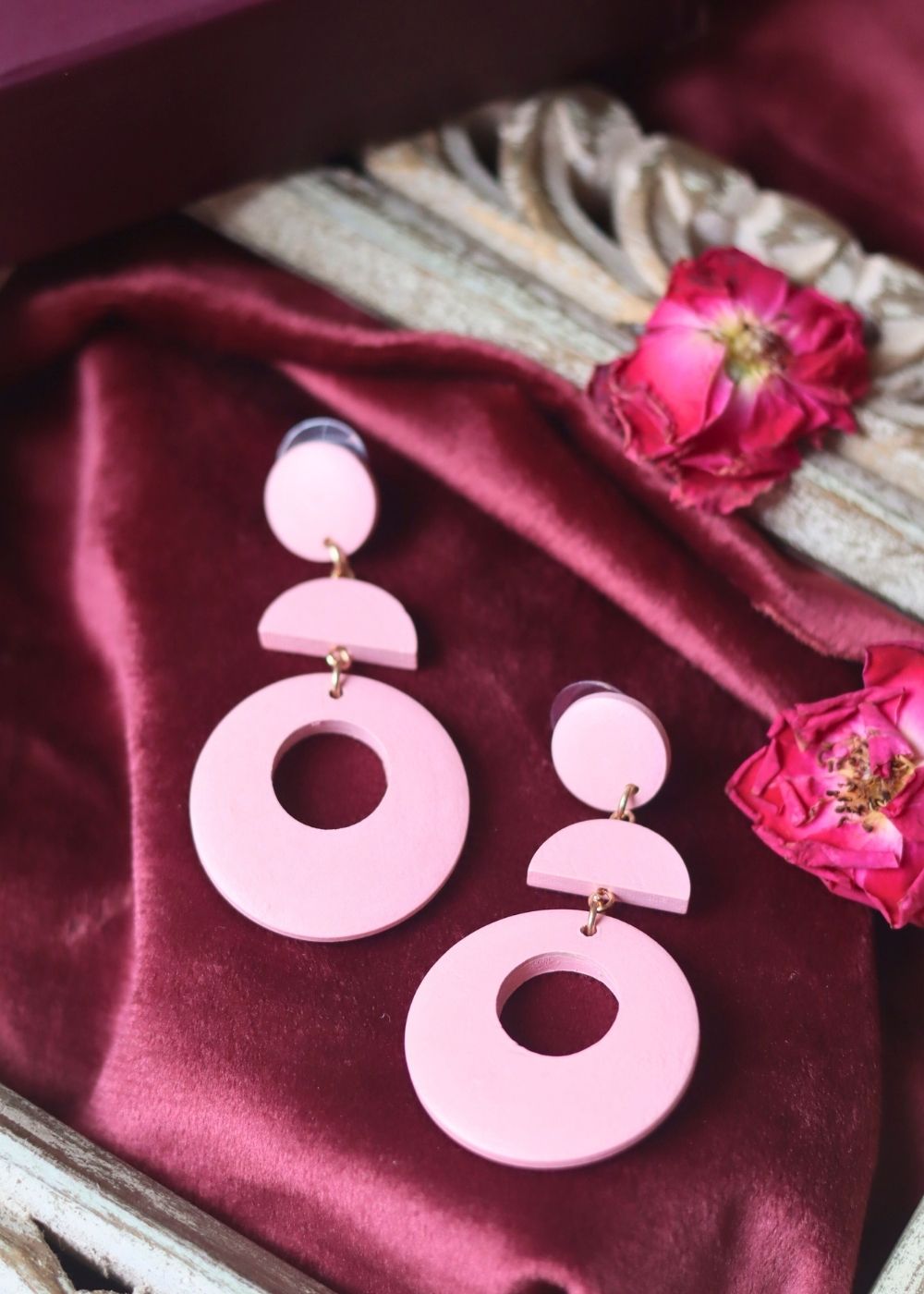 Serene Teal Earrings with premium quality material