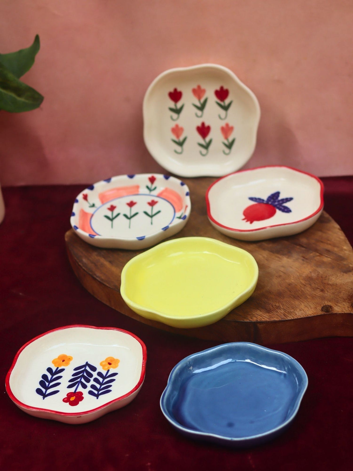 Set of 6 Delightful Treat Handmade Dessert Plate (for the price of 5)