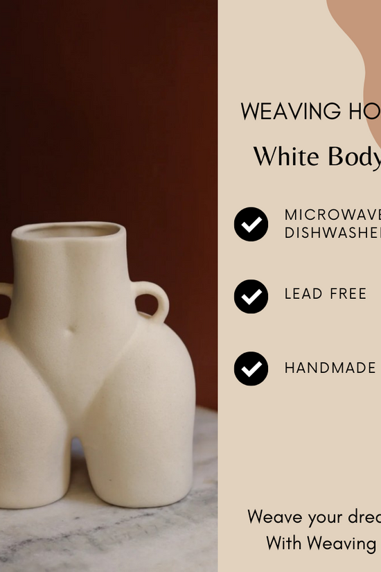 Handmade body flower vase signification