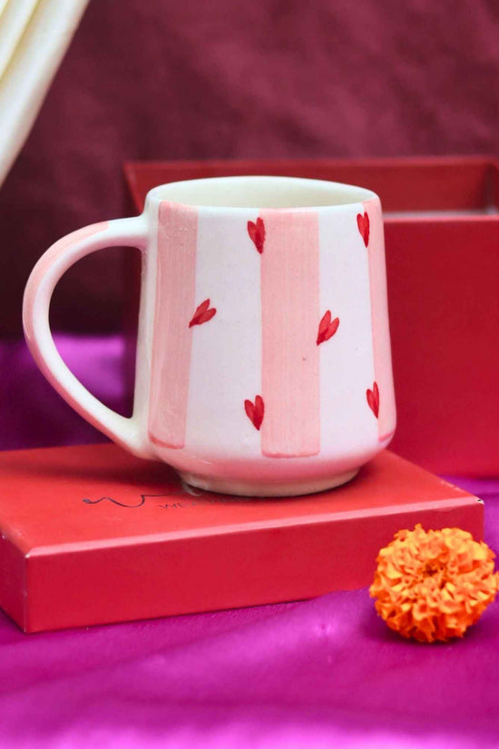 Striped Love Mug in a Gift Box