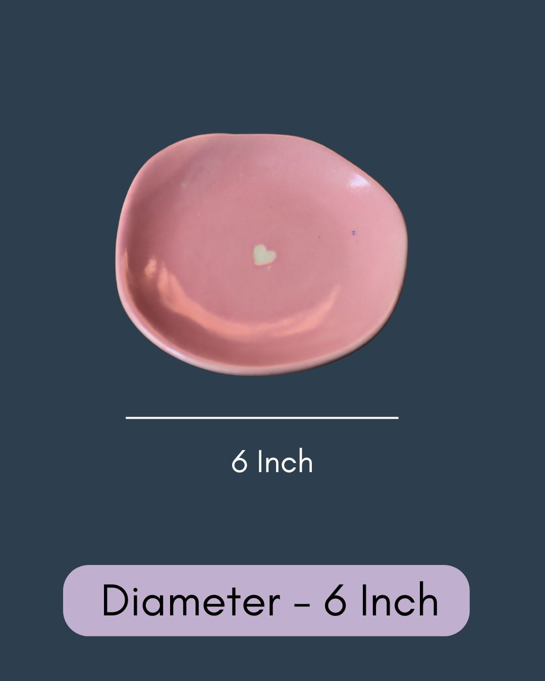 Pink Cupid Handmade Dessert Plate