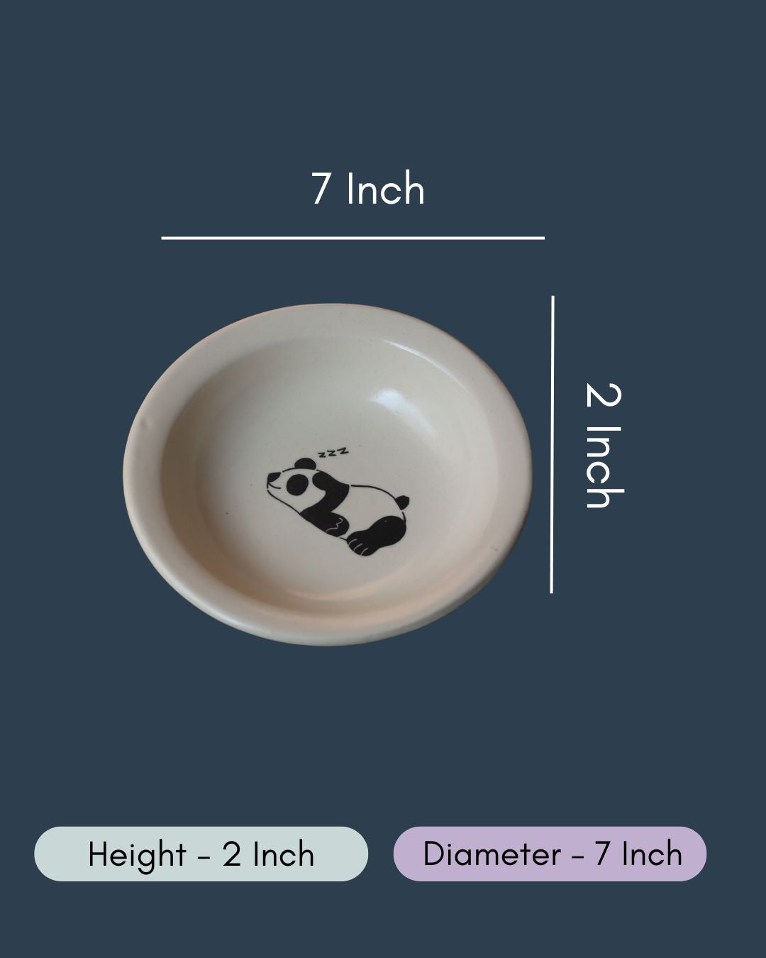 Panda pasta plate