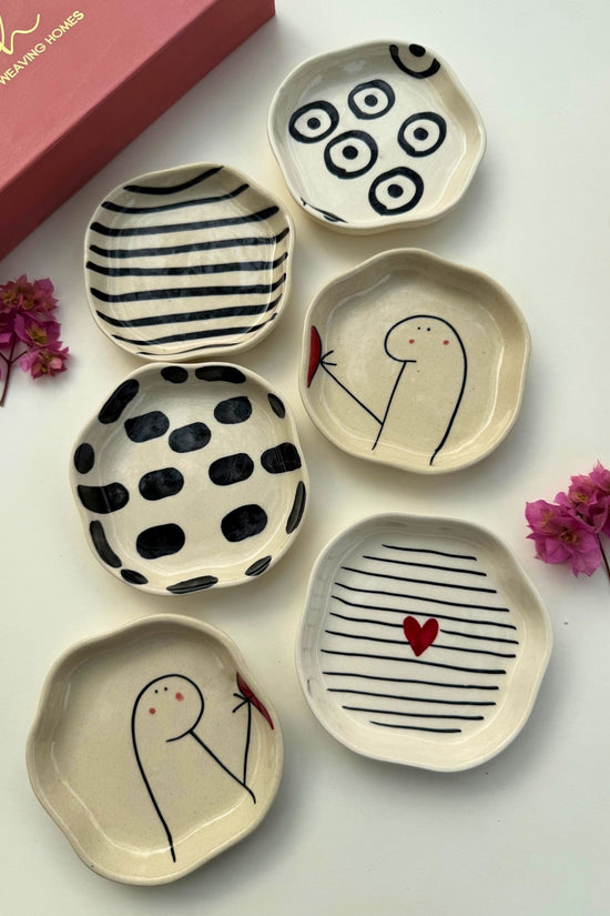 Set of 6 Tasty Treat Handmade Dessert plate (for the price of 5)