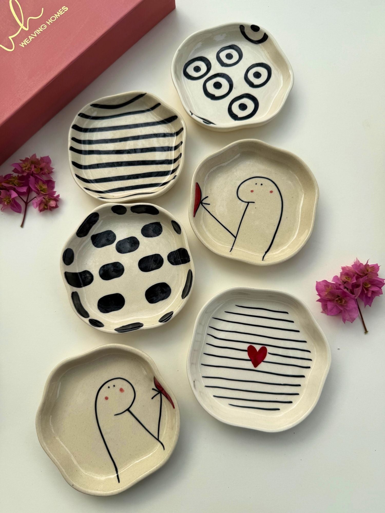 Set of 6 Tasty Treat Handmade Dessert plate (for the price of 5)