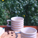 White Moulded Mug made by ceramic