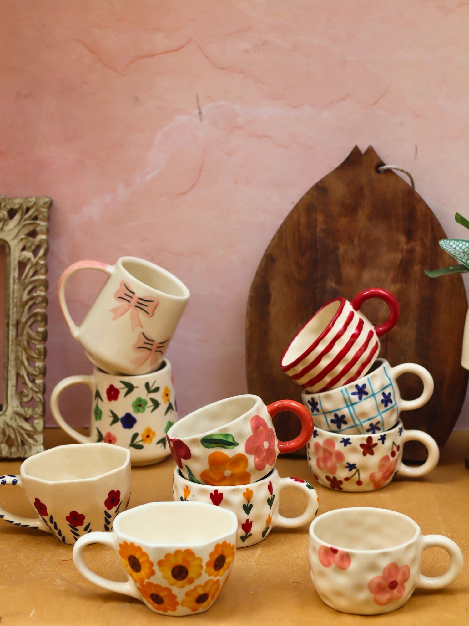 Set of 10 Morning Blossom Mugs (for the price of 7)