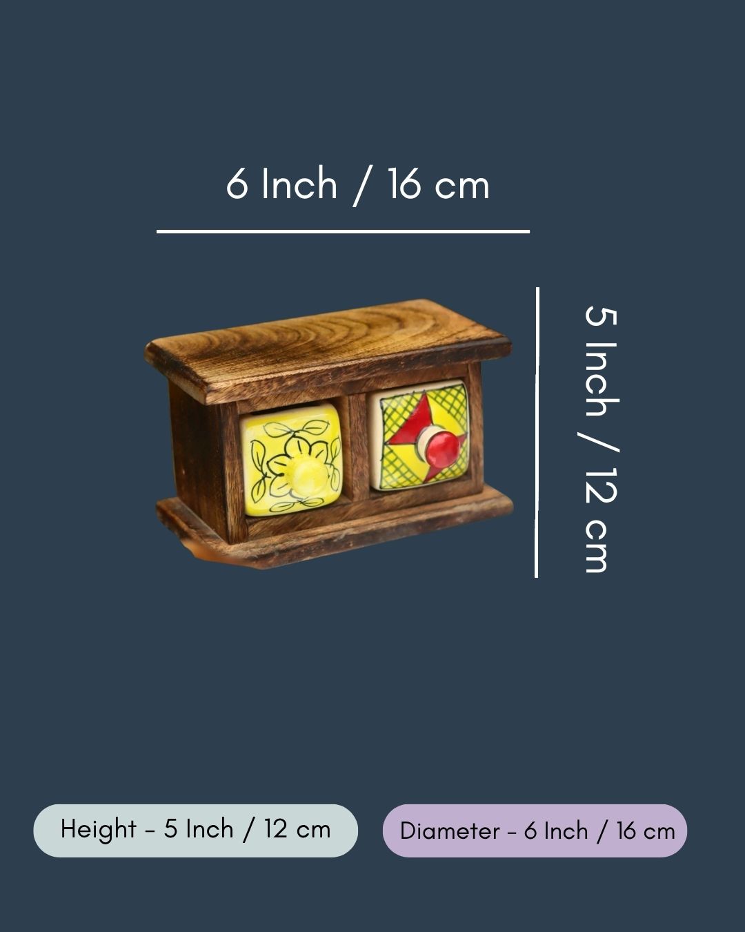 Wooden Decor Drawer – Tribal Glow