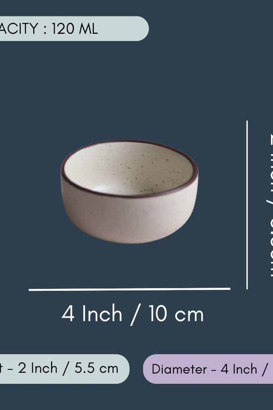 Set of 4 - Ivory Bliss Katori