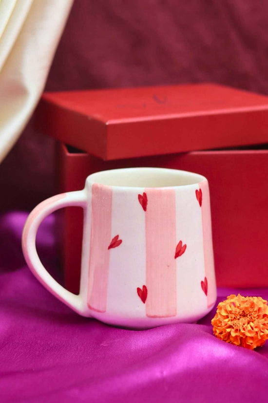 Striped Love Mug in a Gift Box